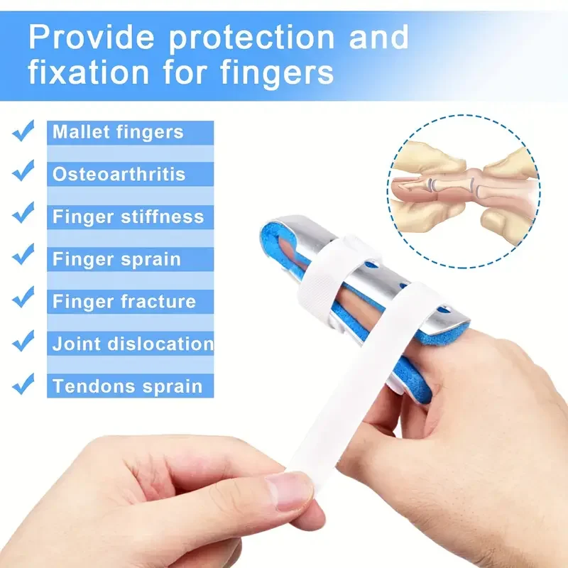 DIDIAO 1Pc Finger Splint, Finger Support Brace Finger Stabilizer For Broken Fingers Straightening Arthritis Knuckle Immobilization