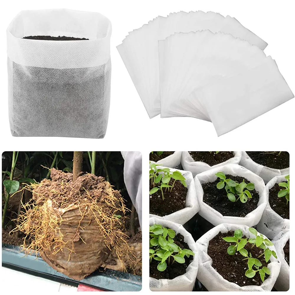 Desy & Feeci Biodegradable Nursery Bag Plant Grow Bags Non-woven Fabric Seeds To Sow Flower Pots For Home Garden Accessories Tools