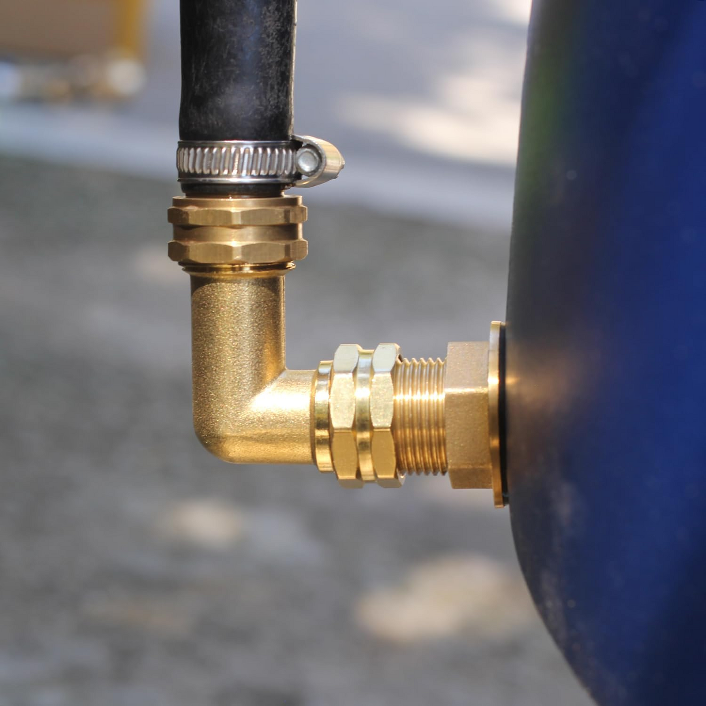 Unwaver Garden Hose Elbow Connector 90 Degree Solid Brass Pipe Fittings Hose Elbow (2 SETS)
