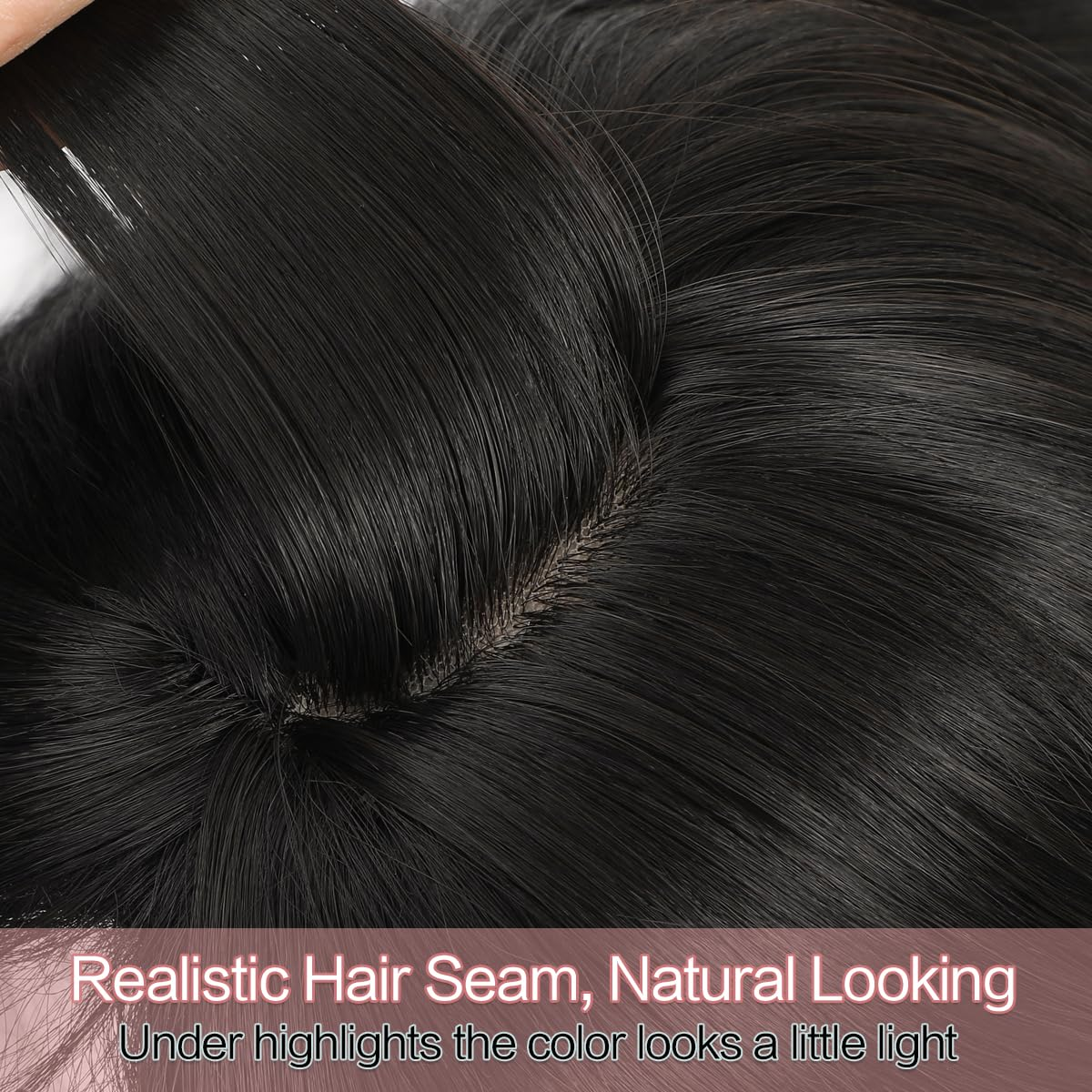 Bellatress Hair Toppers for Women 18 inch Hair Topper Wiglets Synthetic Hair Pieces for Women with Thinning Hair