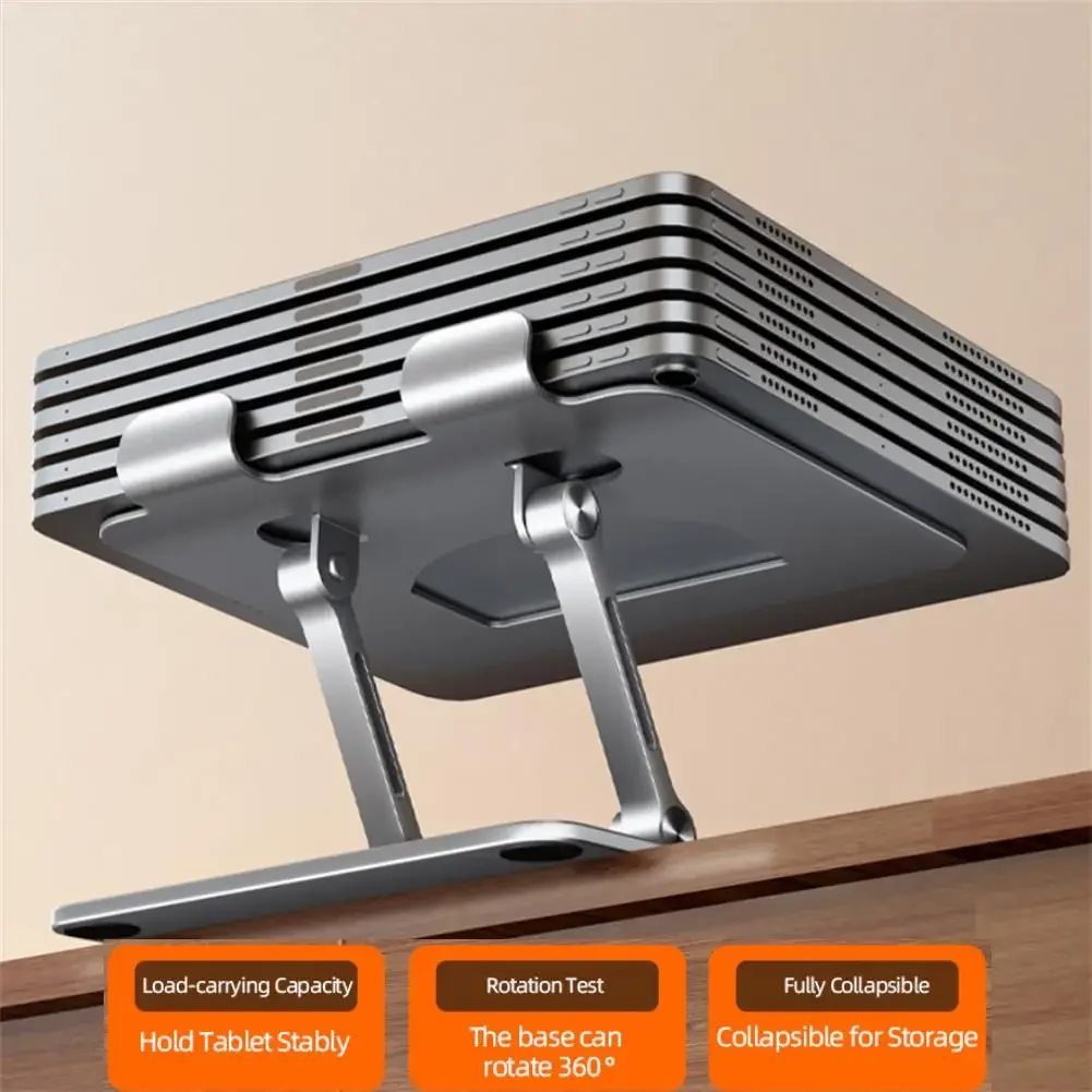 Holospart 360° Rotatable Tablet Stand Adjustable Foldable Desktop Stand Holder Compatible For 4.7-12 Inch