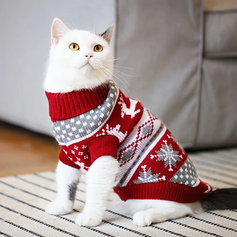 EcoFur Pet Sweater for Dogs And Cats New Knitted Wool Sweate clothing for pets