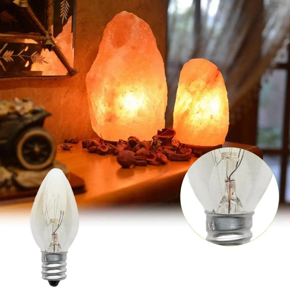 AXOJOLT Light Bulb 220V Transparent Warm Color C7 Incandescent Lamp Bulb