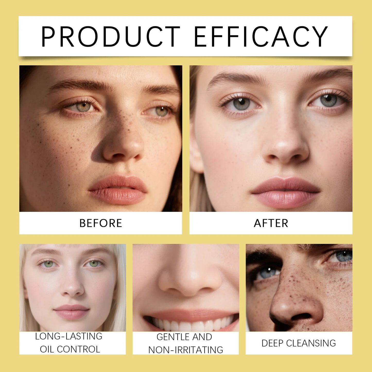 GLEAMORE Face Wash Brightening Facial Cleanser for Dark Spots & Glowing Skin Evens Skin Tone Acne Scar Care