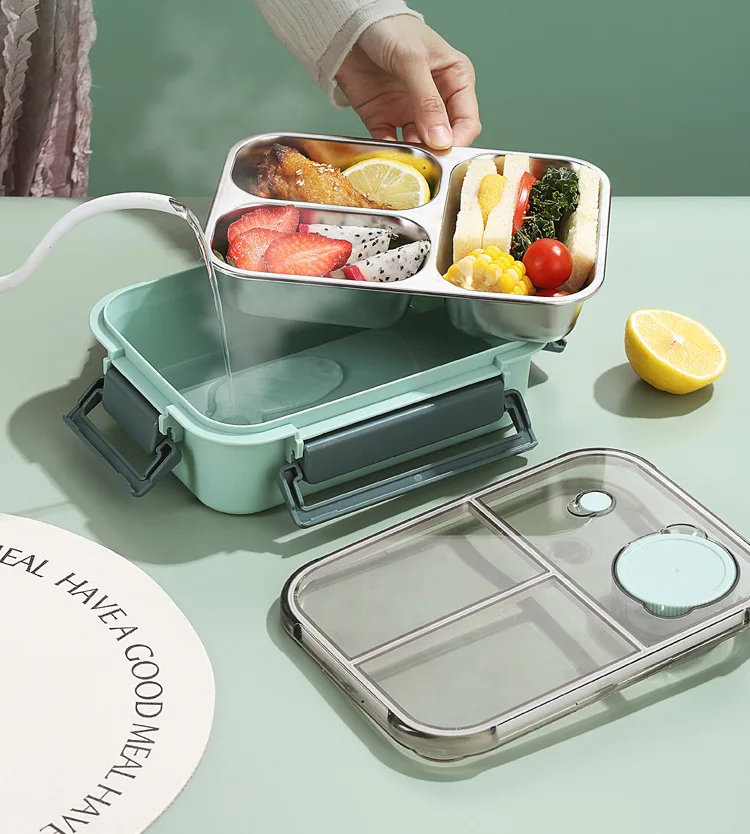 Dryfta 850ml Portable Lunch Boxes for Children Adults Thermo Soup Bento Box Stainless Steel Insulated Heating Food Storage Container