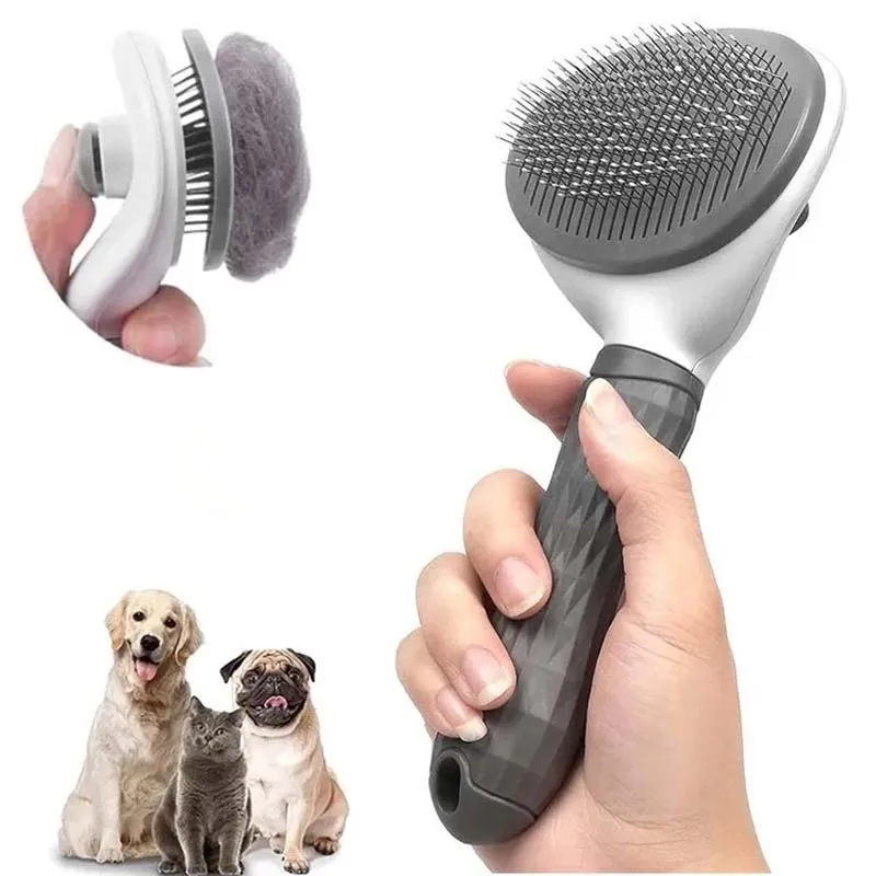 homteka Pet Dog Hair Brush Cat Comb Pet Hair Remover Brush for Dogs Cats Puppy Kitten Grooming Tools Dogs Accessories Pet Supplies Pet brushes