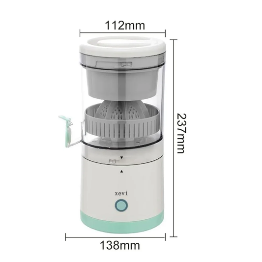 xevi Portable Electric Juicer Rechargeable Citrus Press USB Charging Orange Lemon Squeezer with Cleaning Brush Fresh Juice