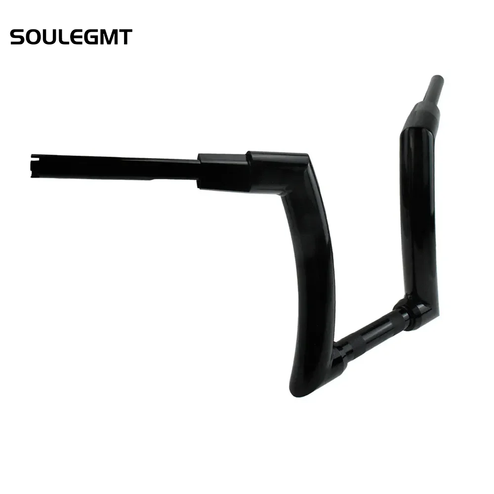 SOULEGMT Motorcycle Handlebars 2 Inches Black Single Pump