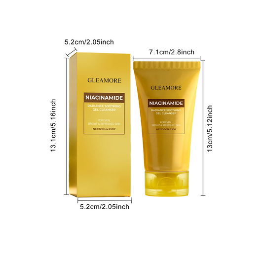 GLEAMORE Face Wash Brightening Facial Cleanser for Dark Spots & Glowing Skin Evens Skin Tone Acne Scar Care