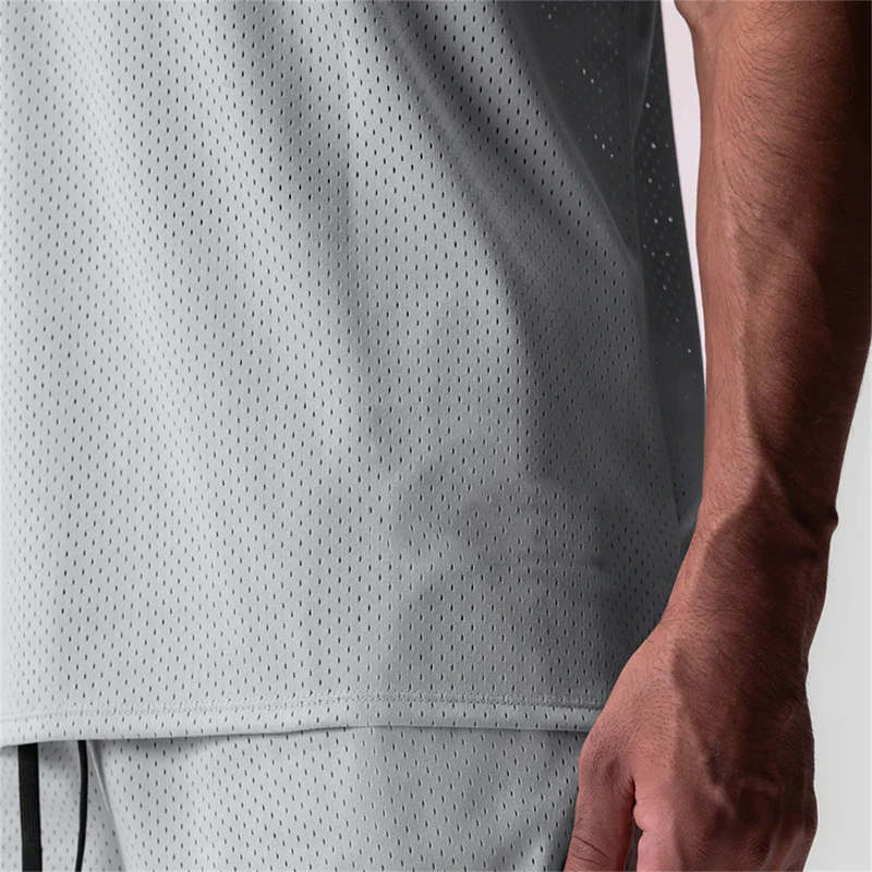 MiaGie Men's Fitness Training Clothing Quick-drying Loose Bodybuilding Sleeveless Men Fashion Basketball Waistcoats