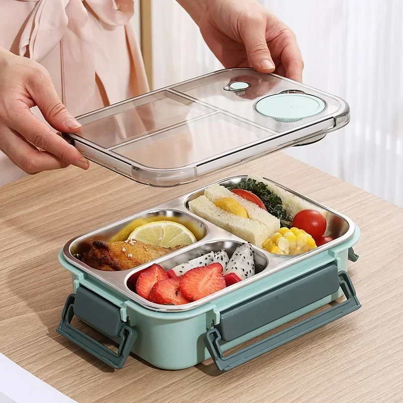 Dryfta 850ml Portable Lunch Boxes for Children Adults Thermo Soup Bento Box Stainless Steel Insulated Heating Food Storage Container