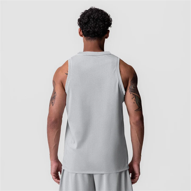 MiaGie Men's Fitness Training Clothing Quick-drying Loose Bodybuilding Sleeveless Men Fashion Basketball Waistcoats