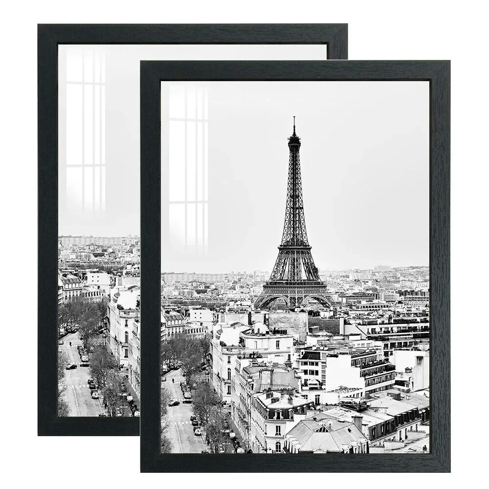 JINGOYUE 21x30cm Black Photo Frame Hung on Wall Photo Frame Poster Certificate Canvas Canvas Display Frame Picture Decor Picture frames