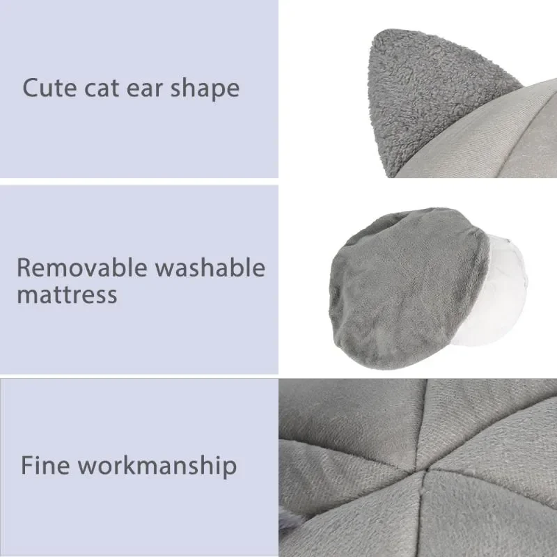 JYDFYP Pet Tent Cave Bed for Cats Small Dogs Self-Warming Cat Tent Bed Cat Hut Comfortable Pet Sleeping Bed Pet furniture