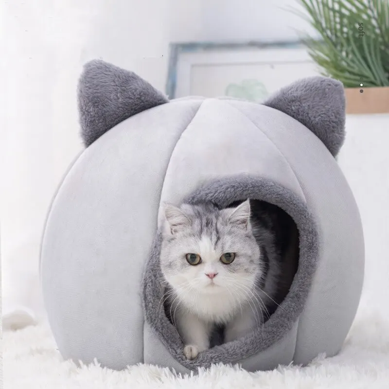 JYDFYP Pet Tent Cave Bed for Cats Small Dogs Self-Warming Cat Tent Bed Cat Hut Comfortable Pet Sleeping Bed Pet furniture