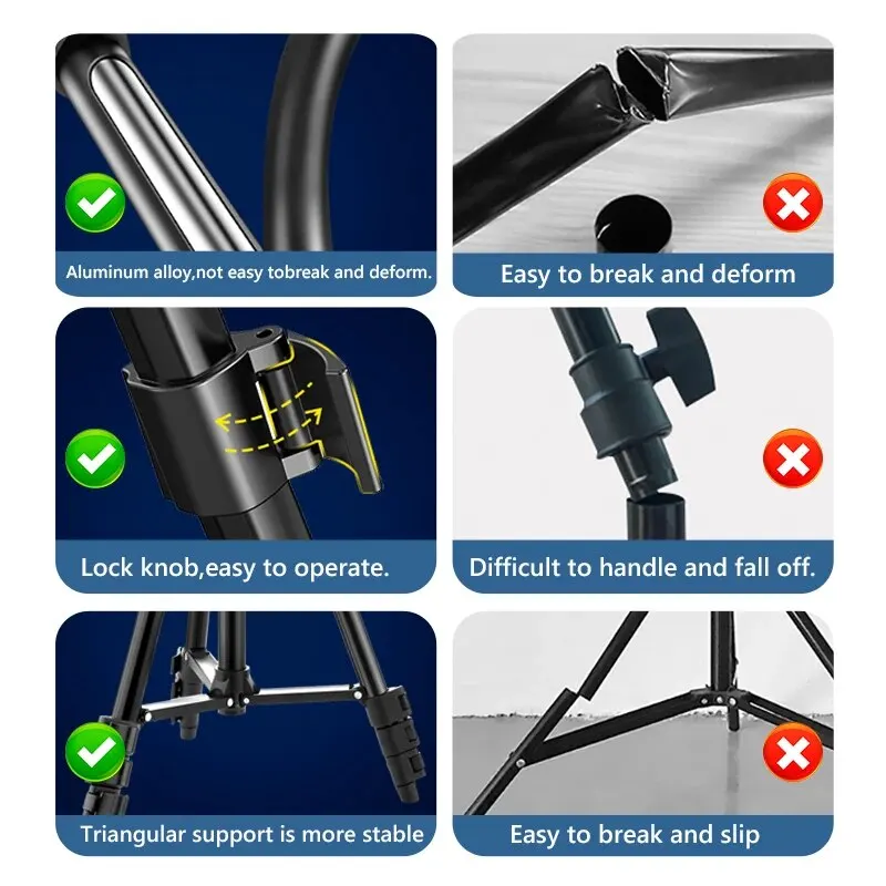 MEPCRGB Tripod for Phone, Extendable Tripod for Camera, Travel Lightweight Phone Tripod Stand for Gopro iPhone Smartphone