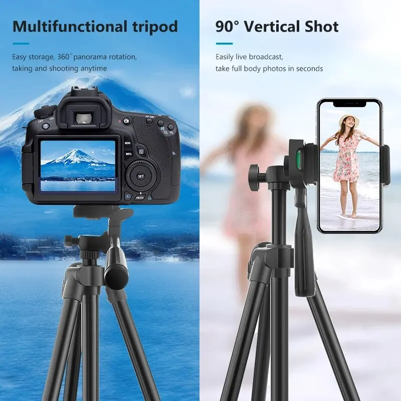 MEPCRGB Tripod for Phone, Extendable Tripod for Camera, Travel Lightweight Phone Tripod Stand for Gopro iPhone Smartphone
