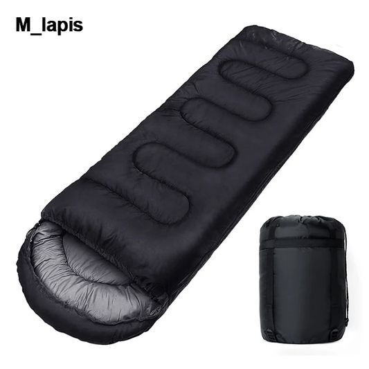 M_lapis Camping Sleeping Bag Lightweight 4 Season Warm Envelope Backpacking Outdoor Cotton Winter Sleeping Bag