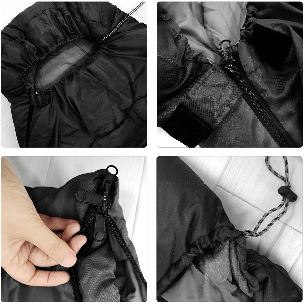 M_lapis Camping Sleeping Bag Lightweight 4 Season Warm Envelope Backpacking Outdoor Cotton Winter Sleeping Bag