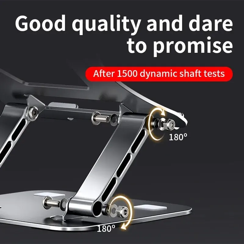 ulela Laptop Stand Adjustable Aluminum Alloy Notebook Tablet Stand Up to 17 Inch Laptop Portable Fold Holder Cooling Bracket Support