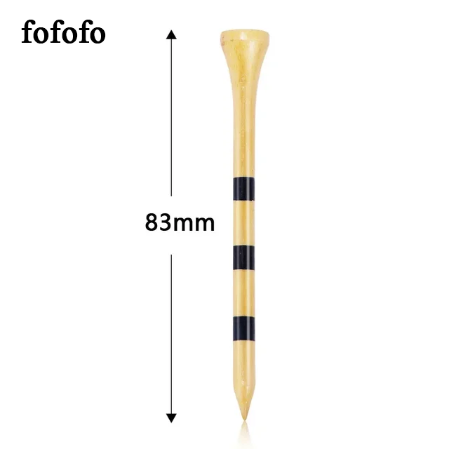 fofofo 50pcs Bamboo Golf Tees More Durable and Stable Golf accessories
