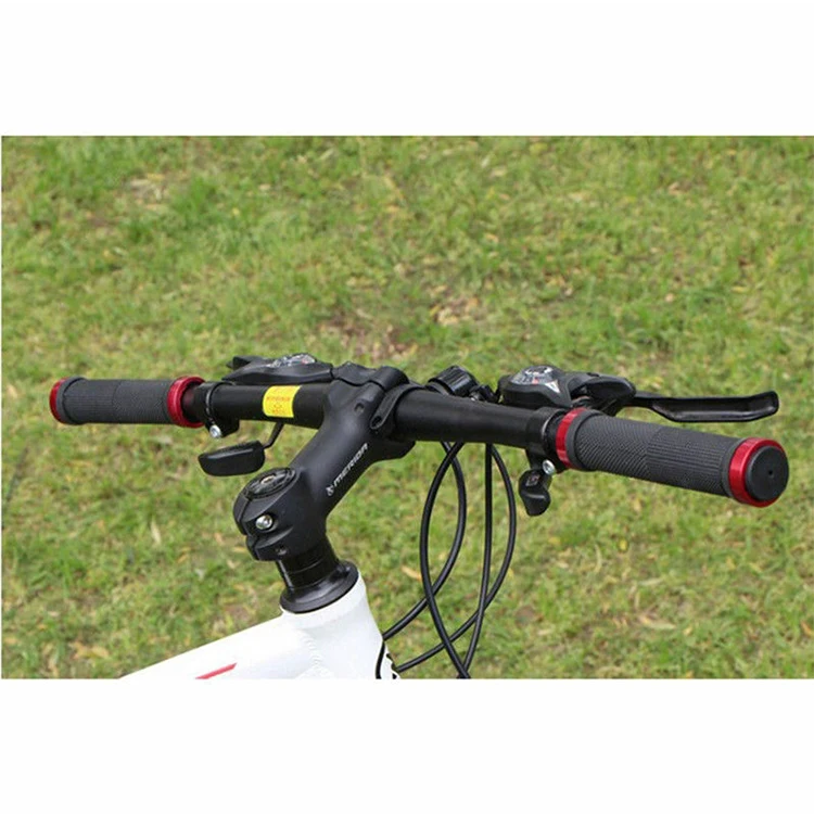 YUXUANQA Bicycle Rubber Grips Alloy Lock Bilateral Lock Handlebar Grips Anti Slip Cycling Handlebar Sleeve Bicycle Accessories