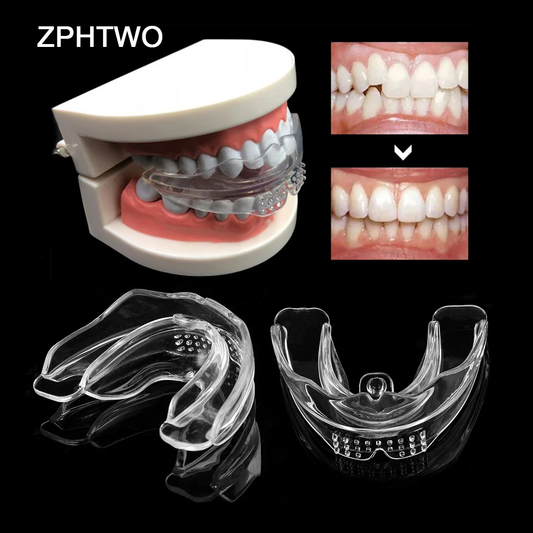 ZPHTWO Orthodontic Braces Appliance Dental Braces Silicone Alignment Trainer Teeth Retainer Bruxism Mouth Guard Teeth Straightener Braces for teeth