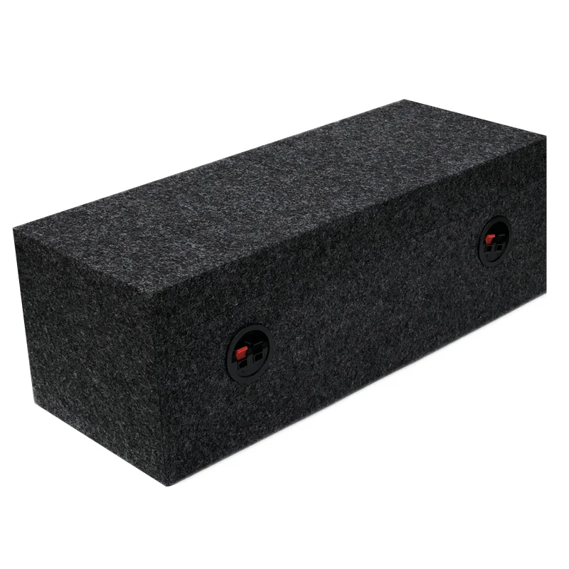 BESTIME DIY Audio Modification Subwoofer Empty Box Cabinets for loudspeakers 6.5-inch Home Subwoofer Box Body Integrated Two Speaker Hole Wooden Box