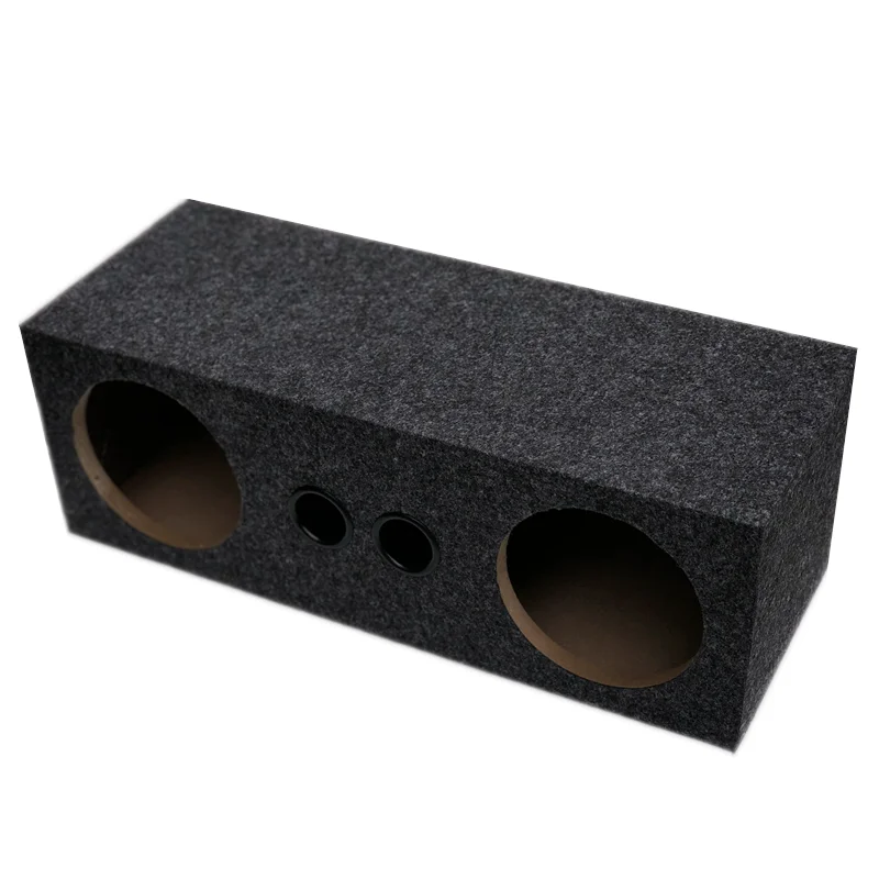 BESTIME DIY Audio Modification Subwoofer Empty Box Cabinets for loudspeakers 6.5-inch Home Subwoofer Box Body Integrated Two Speaker Hole Wooden Box