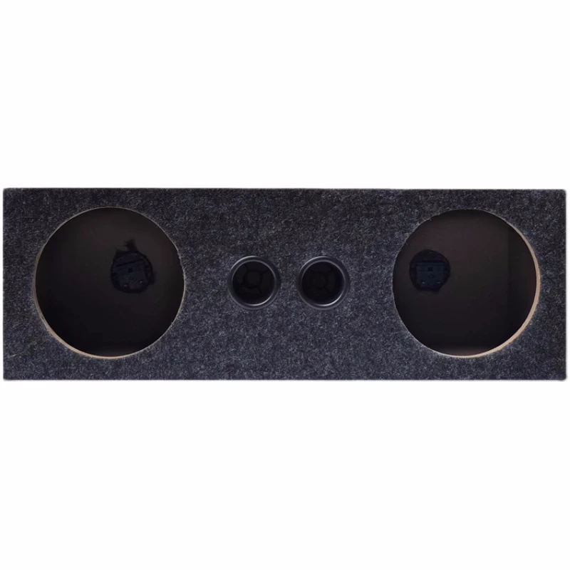 BESTIME DIY Audio Modification Subwoofer Empty Box Cabinets for loudspeakers 6.5-inch Home Subwoofer Box Body Integrated Two Speaker Hole Wooden Box