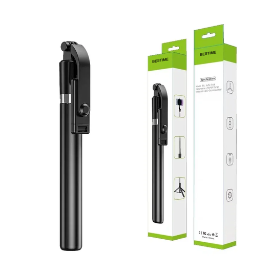 BESTIME 1.7-meter selfie pole monopods with 360 degree rotation universal streaming stand used to take photographs by positioning a smartphone beyond the normal range of the arm