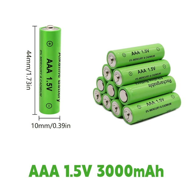 BESTIME Rechargeable Battery 1.2V+AAA 3000mAh Lithium Li-ion Rechargeable Battery Suitable for razors LED lighting wireless microphones