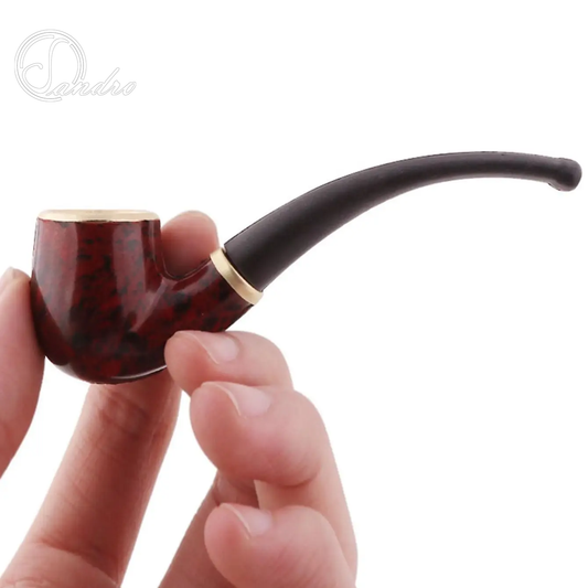 sandro 1PC Mini Portable Boss Small Pipe Resin Bend Simple Novice Practice Pipe