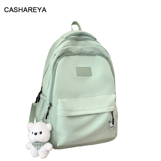 CASHAREYA New Female Fashion Men High Capacity Waterproof College Backpack Trendy Women Laptop School Bags Cute Girl Travel Book Bag Cool