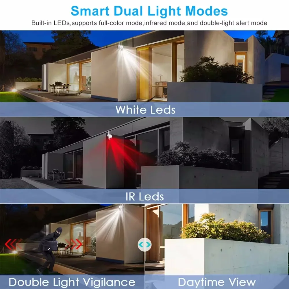Hi730 Wall-WiFi Camera Night Vision 2.4G hotspot 360° Rotate Anti-theft Monitor Security Surveillance Smart Camera for Phone