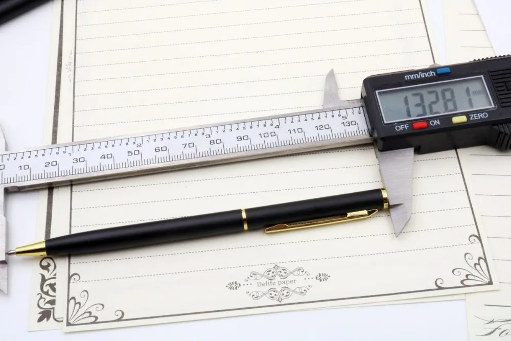 Sunpex quality BLACK metal classical golden student Ballpoint Pen men signature INK PENS Stationery Office Supplies