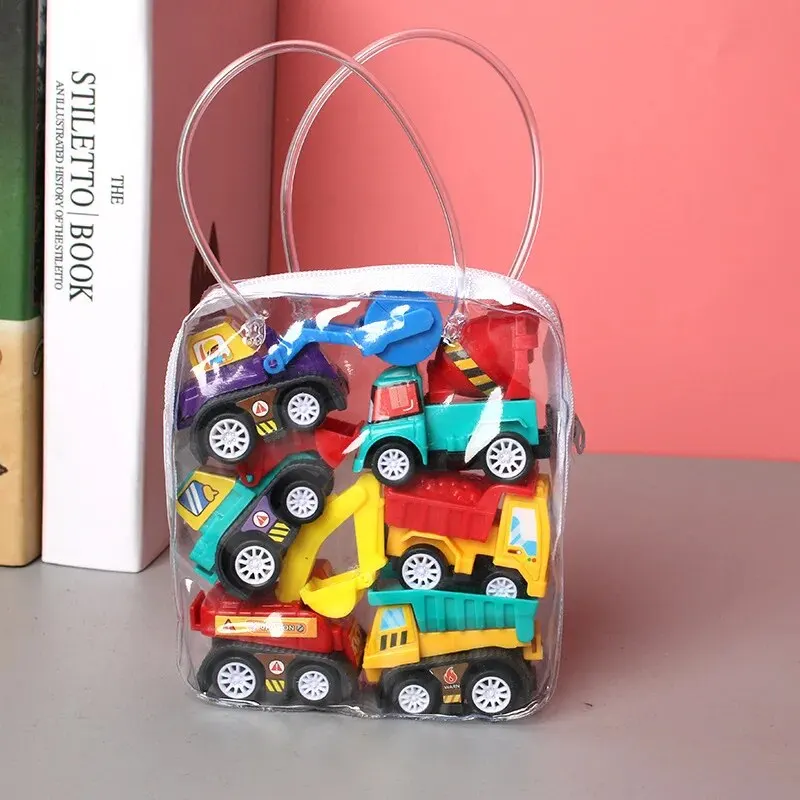 FoWin 6Pcs Mini Inertial Pull Back Engineering Car Set Child Kids Cartoon Toys Birthday Gift toy car
