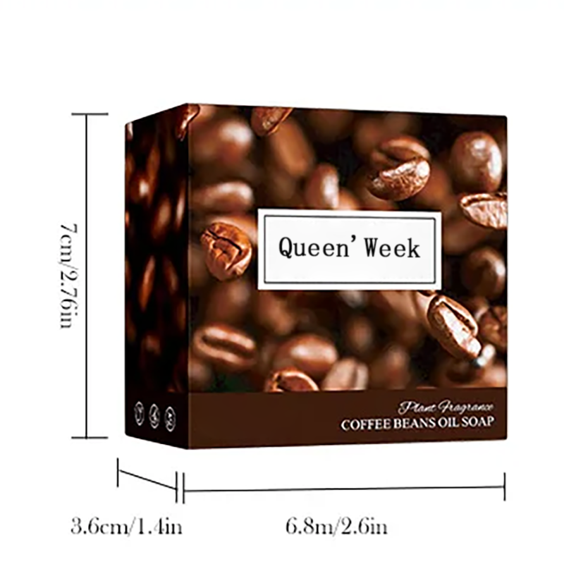 Queen'Week 100g Coffee Handmade Soap Cleansing The Body Hand Wash Soap Essential Oil Moisturizing Product Body Care Dry Skin Prevent Dry