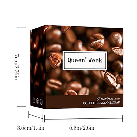 Queen'Week 100g Coffee Handmade Soap Cleansing The Body Hand Wash Soap Essential Oil Moisturizing Product Body Care Dry Skin Prevent Dry