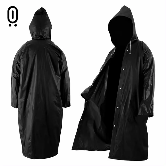High Quality 1piece 145*68CM EVA Unisex Raincoat Thickened Raincoat Women Waterproof Men Black Camping Waterproof Rainwear Suit