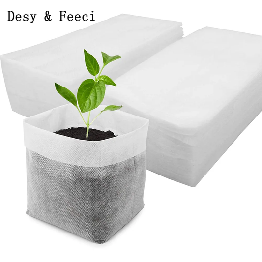Desy & Feeci Biodegradable Nursery Bag Plant Grow Bags Non-woven Fabric Seeds To Sow Flower Pots For Home Garden Accessories Tools