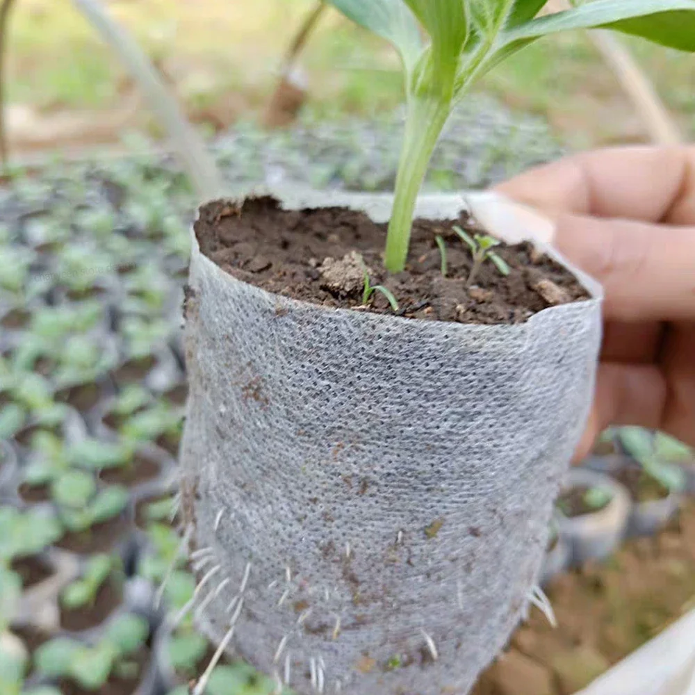 Desy & Feeci Biodegradable Nursery Bag Plant Grow Bags Non-woven Fabric Seeds To Sow Flower Pots For Home Garden Accessories Tools