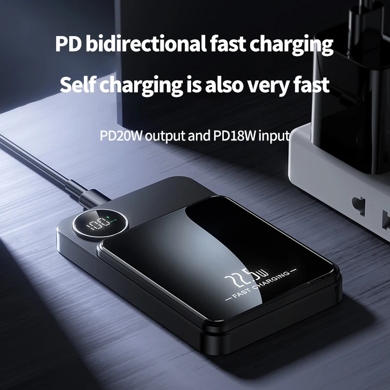 cumquat 5000mAh Magnetic Suction Wireless Power Bank