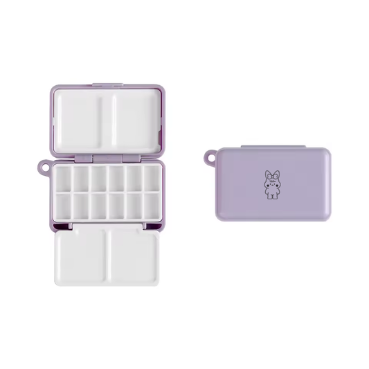 1pc Mini Portable Plastic Painting Box for Watercolor Paint Subpackage paint boxes for use in schools