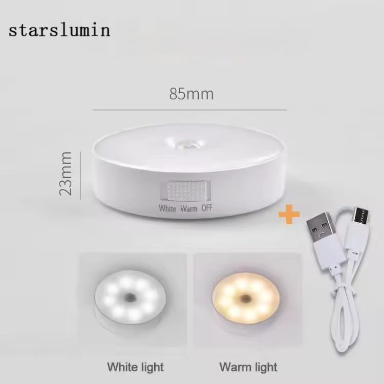 starslumin Sensor Light Night Light USB Rechargeable Night Lamp for Kitchen Cabinet Wardrobe Lamp Staircase Wireless Closet Light