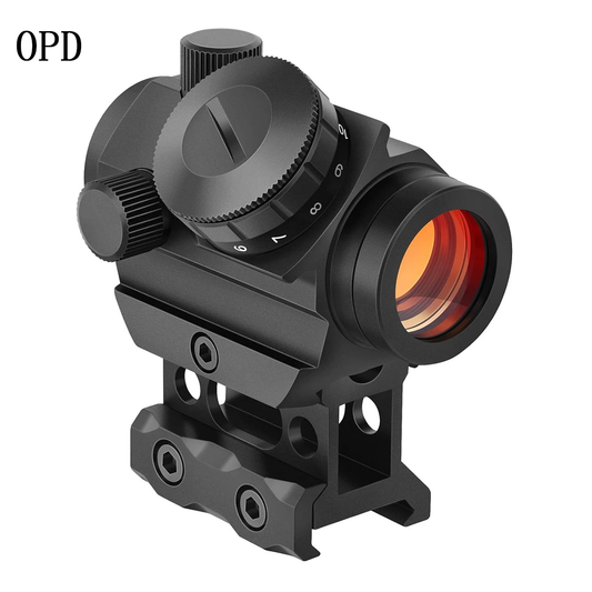 OPD  Red Dot Sight 1x25mm Reflex Sight Waterproof & Shockproof & Fog-Proof Red Dot Scope with 1 inch Riser Mount