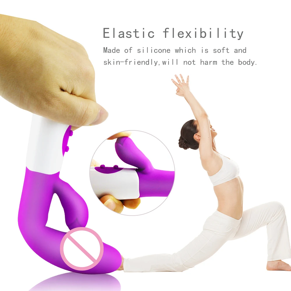 Weataede Silicone G Spot Dildo Rabbit Vibrator Dual Vibration 10 Speeds Female Vagina Clitoris Massager Adult Sex Toys For Women