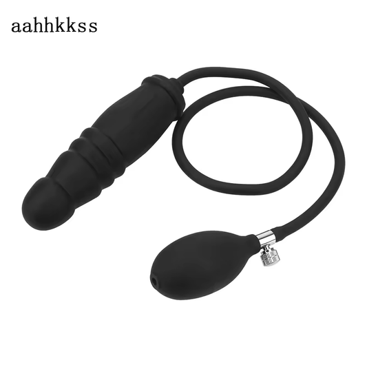 aahhkkss Inflatable For Women Vaginal Anal Plug Men Butt Dilator Realistic Penis Female Masturbator Sex Toy Adult Games Couple Set