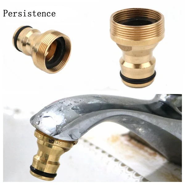 Persistence Brass M22 M24 Thread Hose Water tube Connector Tap Snap Adaptor Fitting Garden Quick Connector