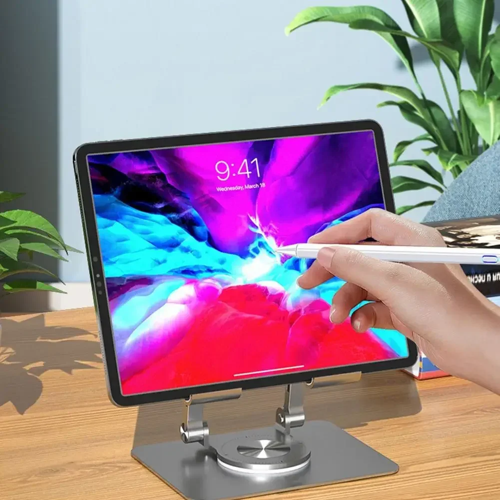 Holospart 360° Rotatable Tablet Stand Adjustable Foldable Desktop Stand Holder Compatible For 4.7-12 Inch